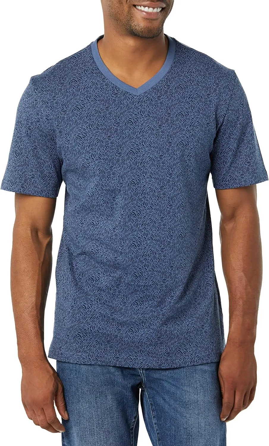 Amazon Essentials Men's Short-Sleeve V-Neck T-Shirts, Pack of 2