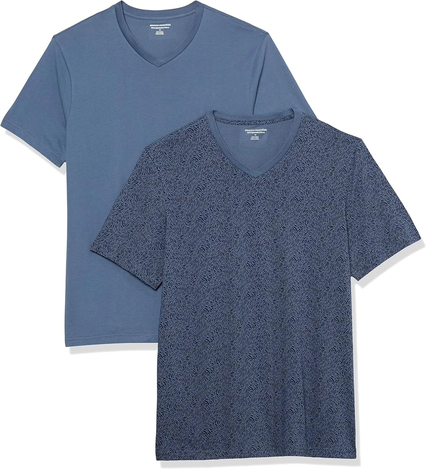 Amazon Essentials Men's Short-Sleeve V-Neck T-Shirts, Pack of 2
