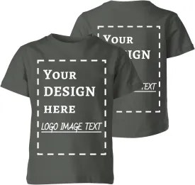 Custom T Shirts for Men Women Made in USA Personalized T-Shirts Design Your Photo/Text/Logo Customized Cotton Tee Front Back
