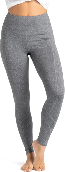 FITKICKS Crossovers Active Lifestyle Leggings, Workout Leggings with Pockets, X-Large, Gray