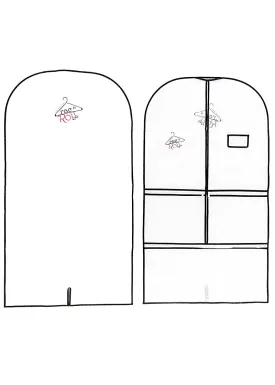 Half-Clear Long Garment Bag