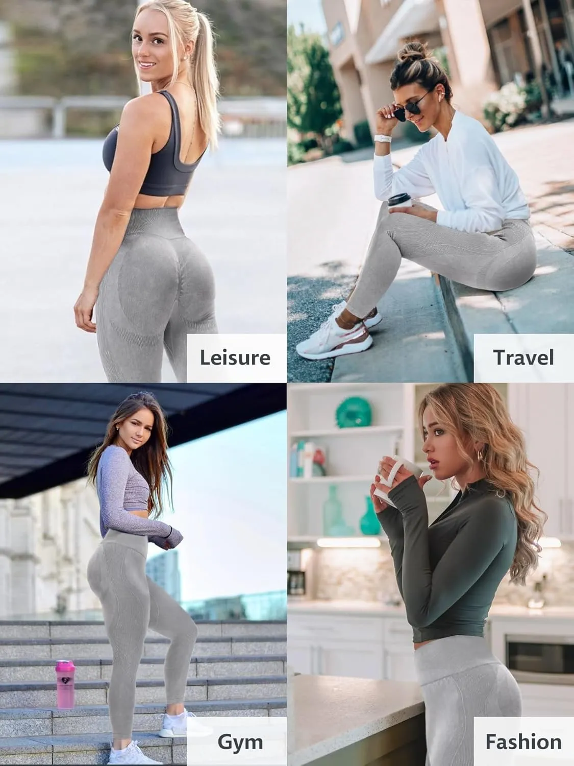 High Waisted Leggings for Women Tummy Control Soft Butt Lifting Yoga Pants Stretchy Workout Non See Through Leggings