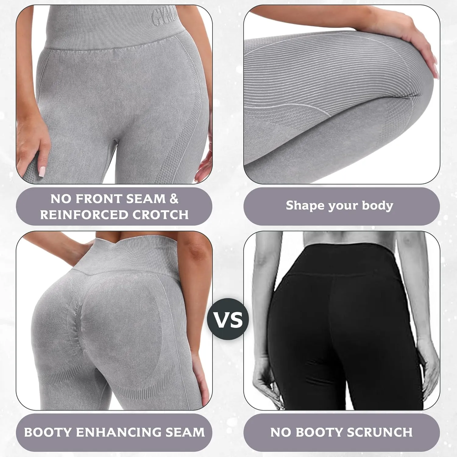 High Waisted Leggings for Women Tummy Control Soft Butt Lifting Yoga Pants Stretchy Workout Non See Through Leggings