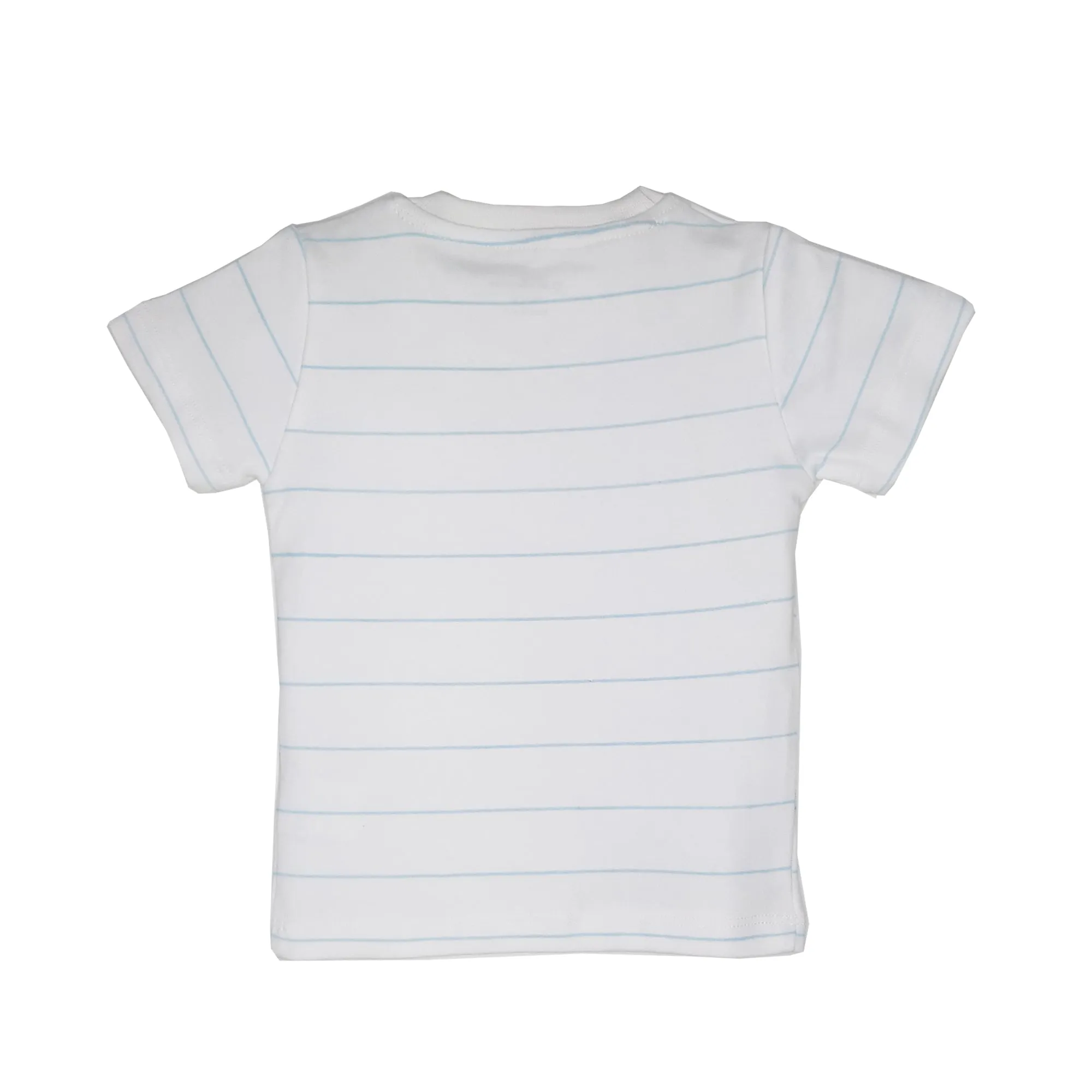 My Milestones Round Neck T-Shirt HS Stripes Yellow / White / Grey - 3 Pc Pack
