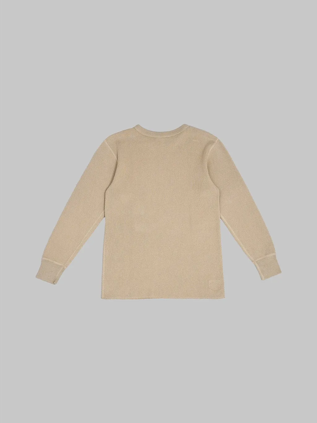 Premium Beige Double Honeycomb Thermal T-Shirt from UES