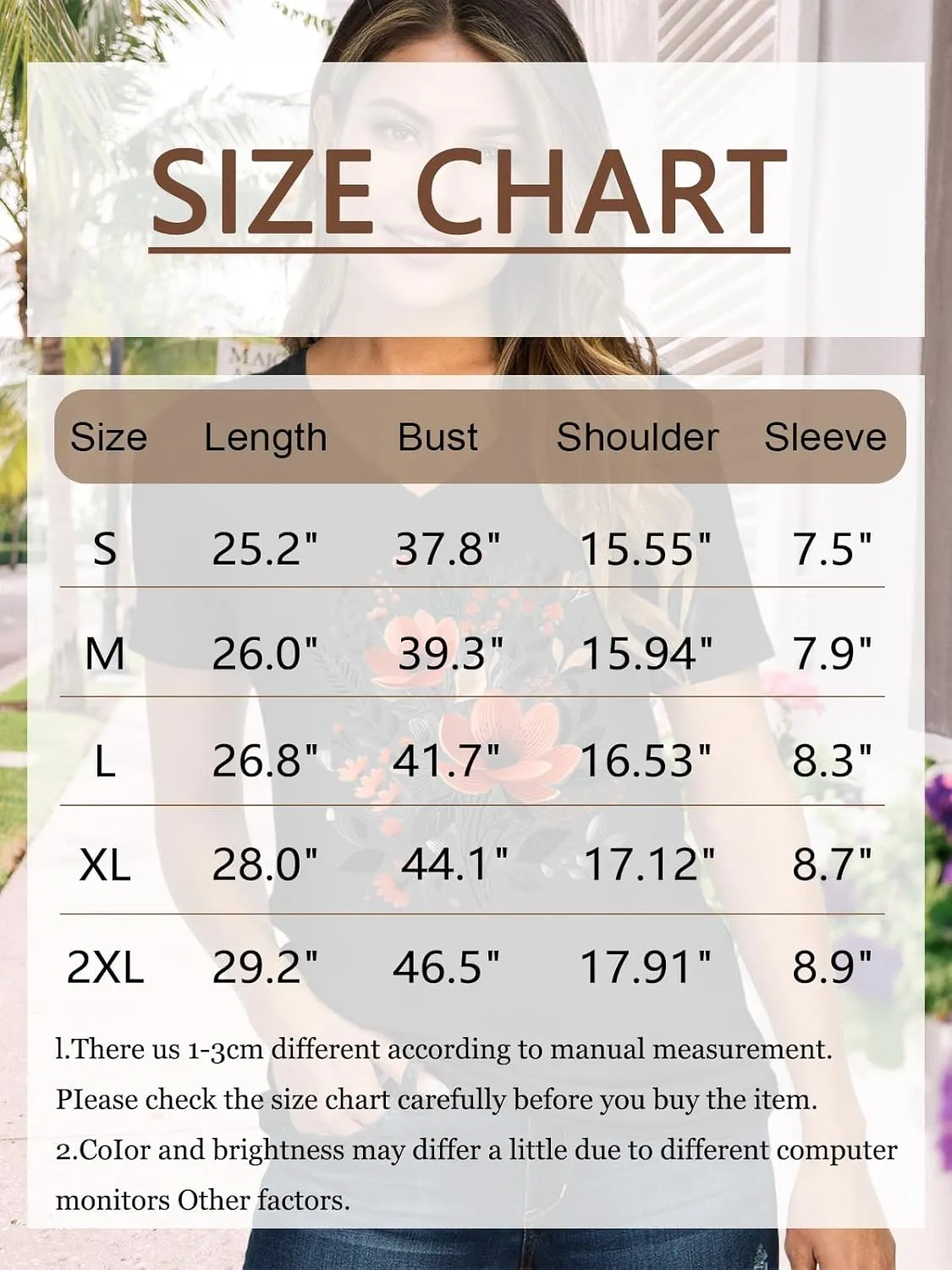 V Neck T Shirts for Women Cute Flower Graphic Tees Summer Tops Floral Print T Shirts Vintage Wildflower Tees