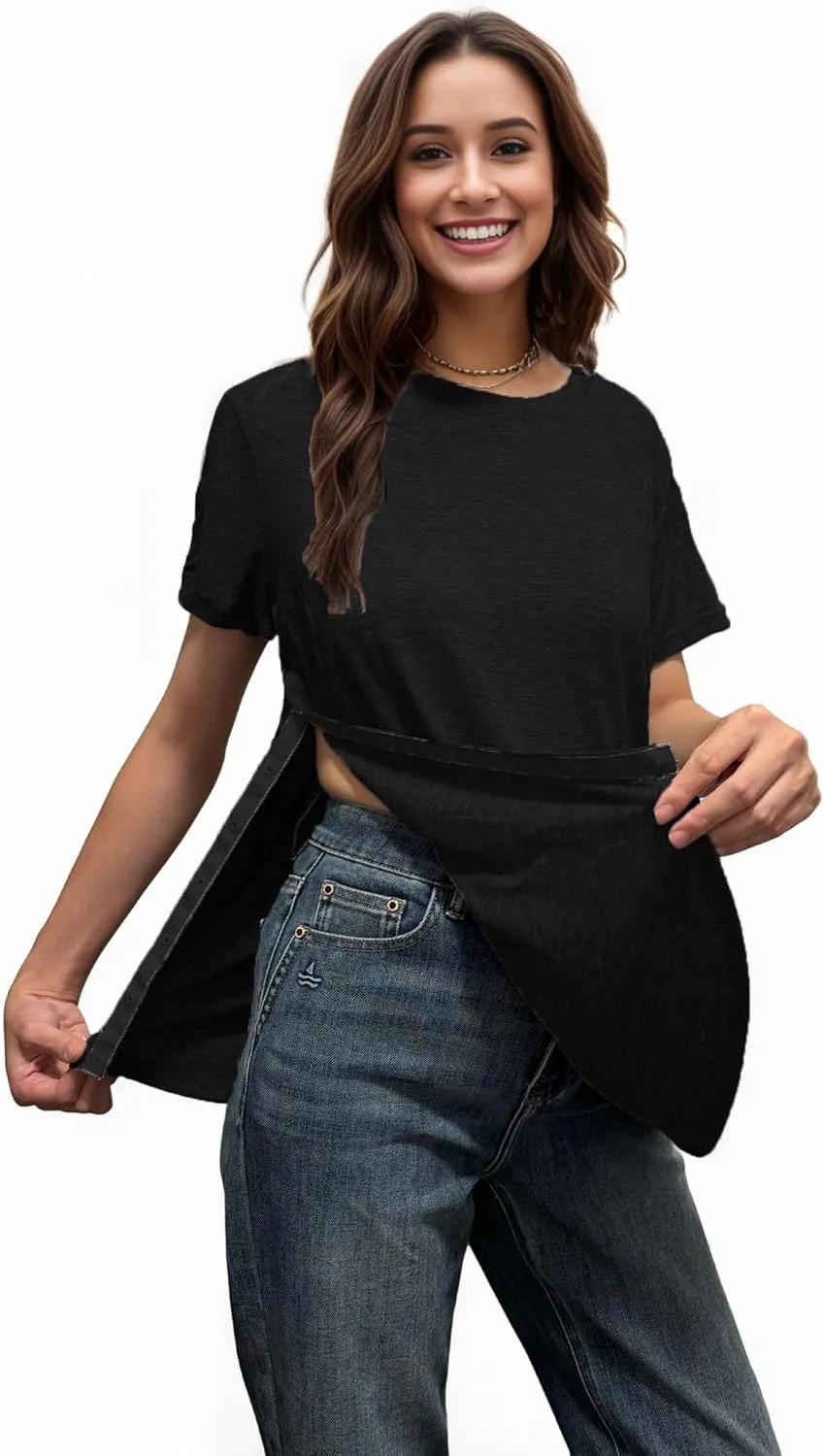 Youdiao Post Shoulder Surgery Shirt for Women Tear Away Snap Short Sleeve Rotator Cuff Recovery Must Haves Chemo Clothing
