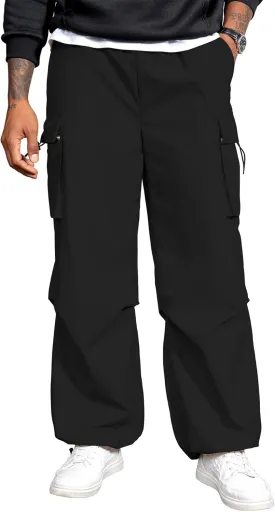Zando Men's Cargo Pants Baggy Joggers Cargo Pant Oversized Trendy Casual Parachute Pants Mens Waterproof Hiking Pants